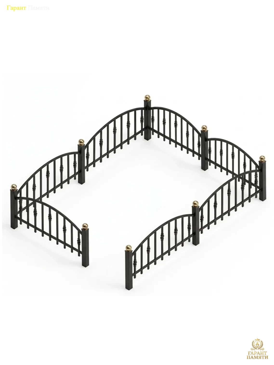 Кованая ограда Арка малая (без пик)